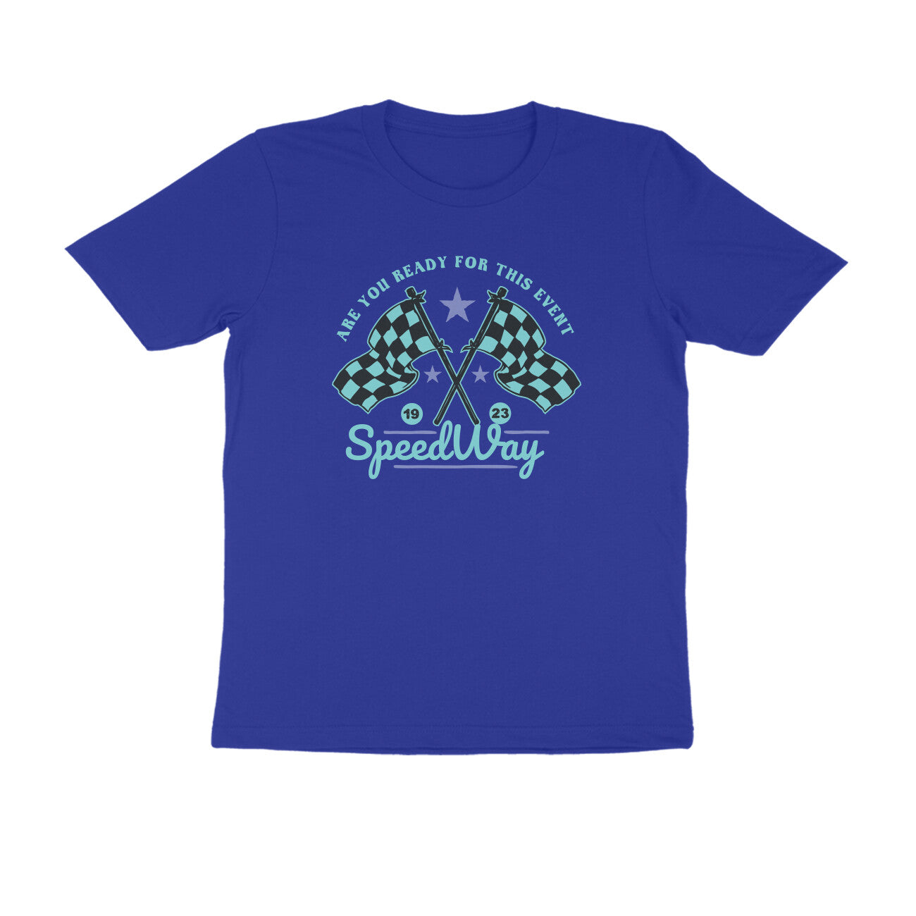 Half Sleeve Round Neck T-Shirt β Speedway 3 puraidoprints