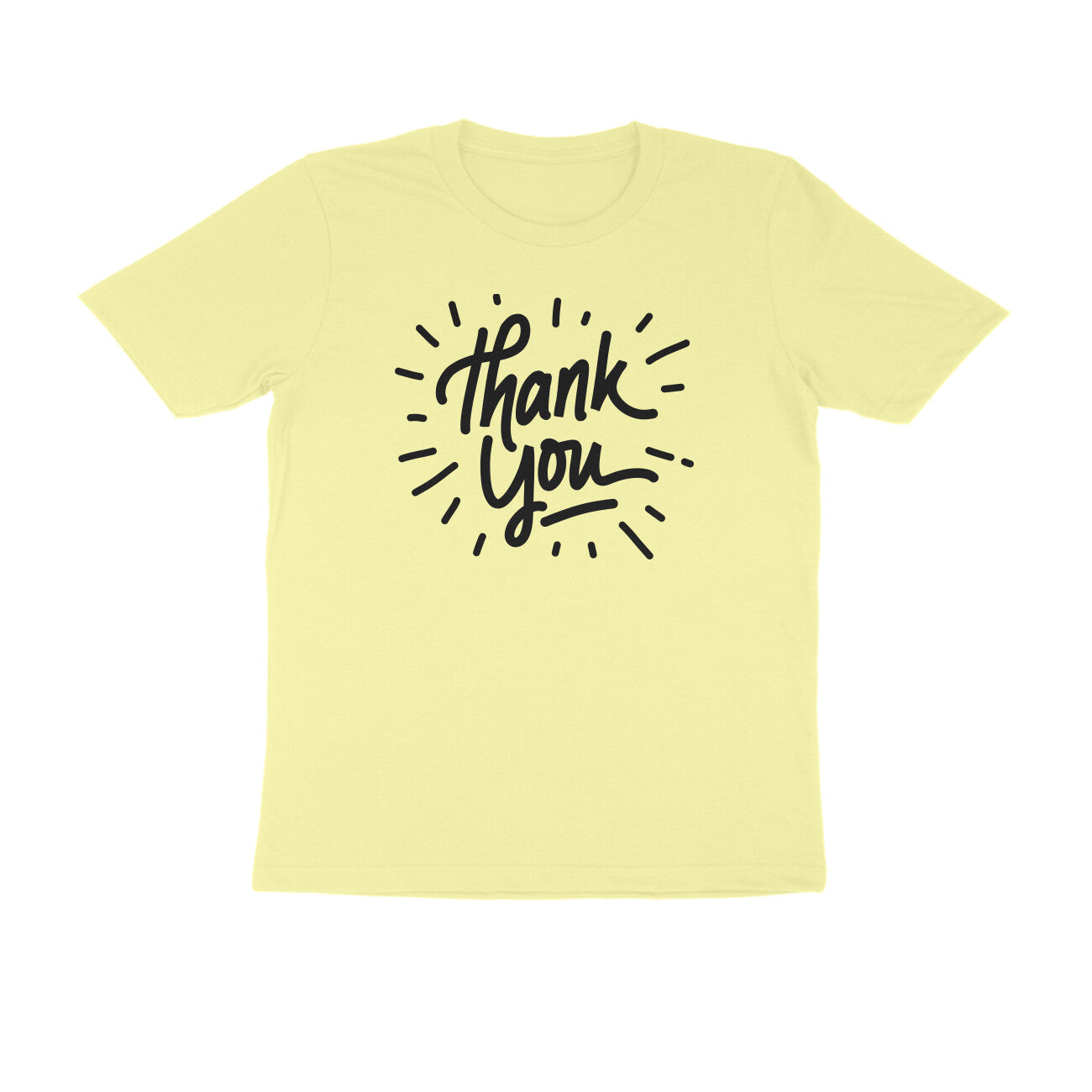 Half Sleeve Round Neck T-Shirt β Thank you 1 puraidoprints