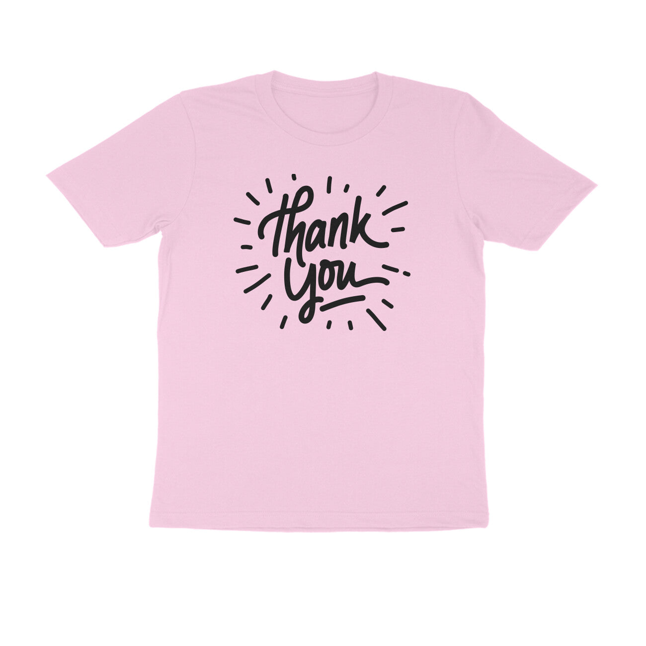 Half Sleeve Round Neck T-Shirt β Thank you 1 puraidoprints