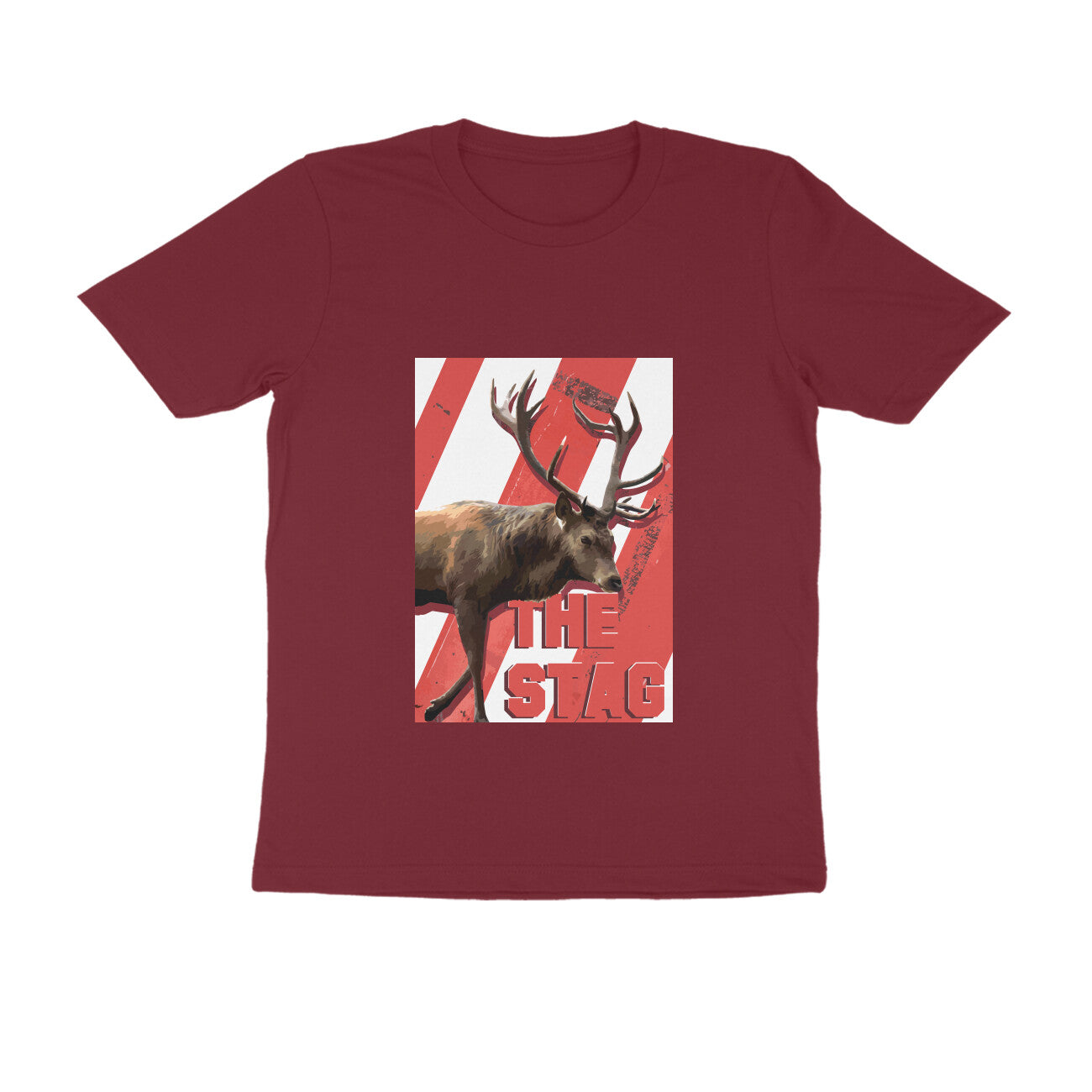 Half Sleeve Round Neck T-Shirt β The Stag puraidoprints