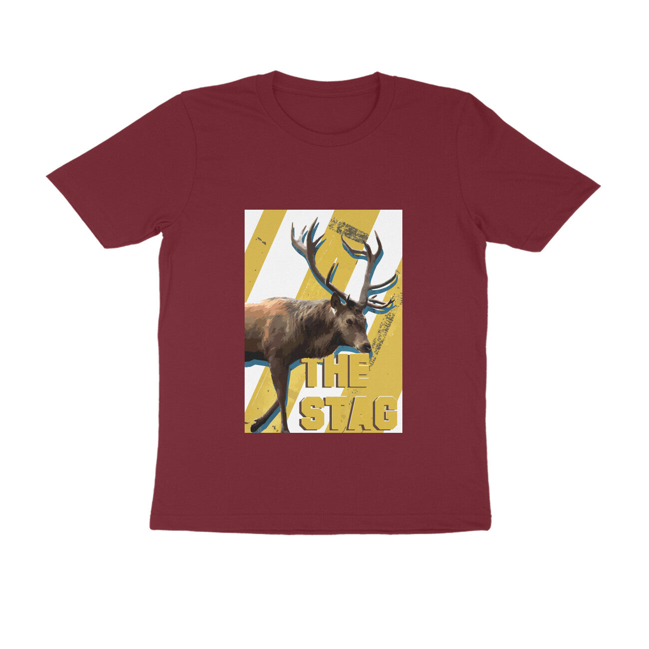 Half Sleeve Round Neck T-Shirt β The Stag puraidoprints