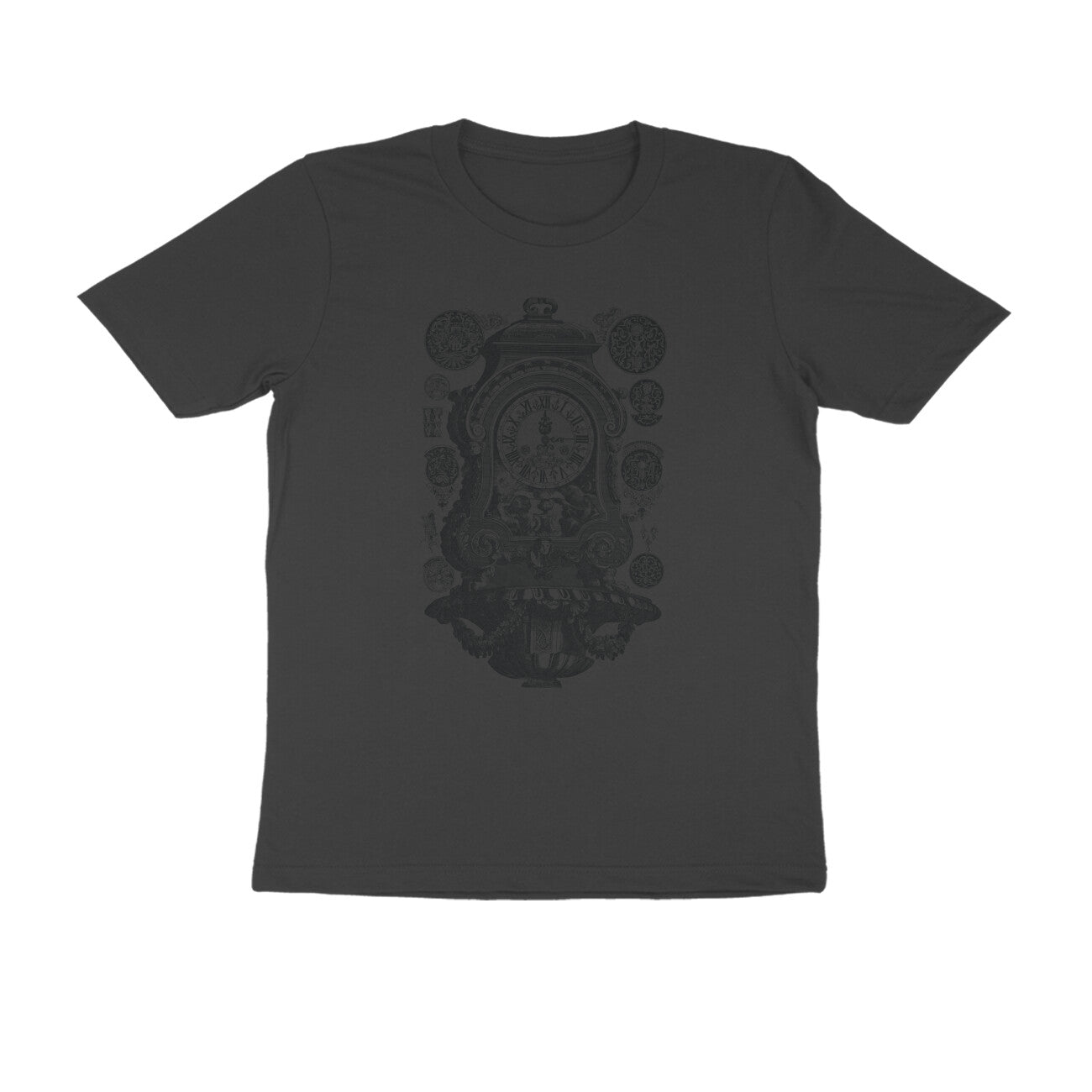 Half Sleeve Round Neck T-Shirt β Vintage clock puraidoprints