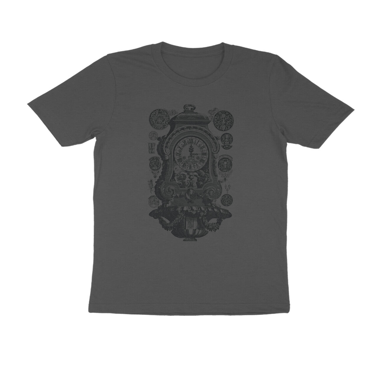 Half Sleeve Round Neck T-Shirt β Vintage clock puraidoprints