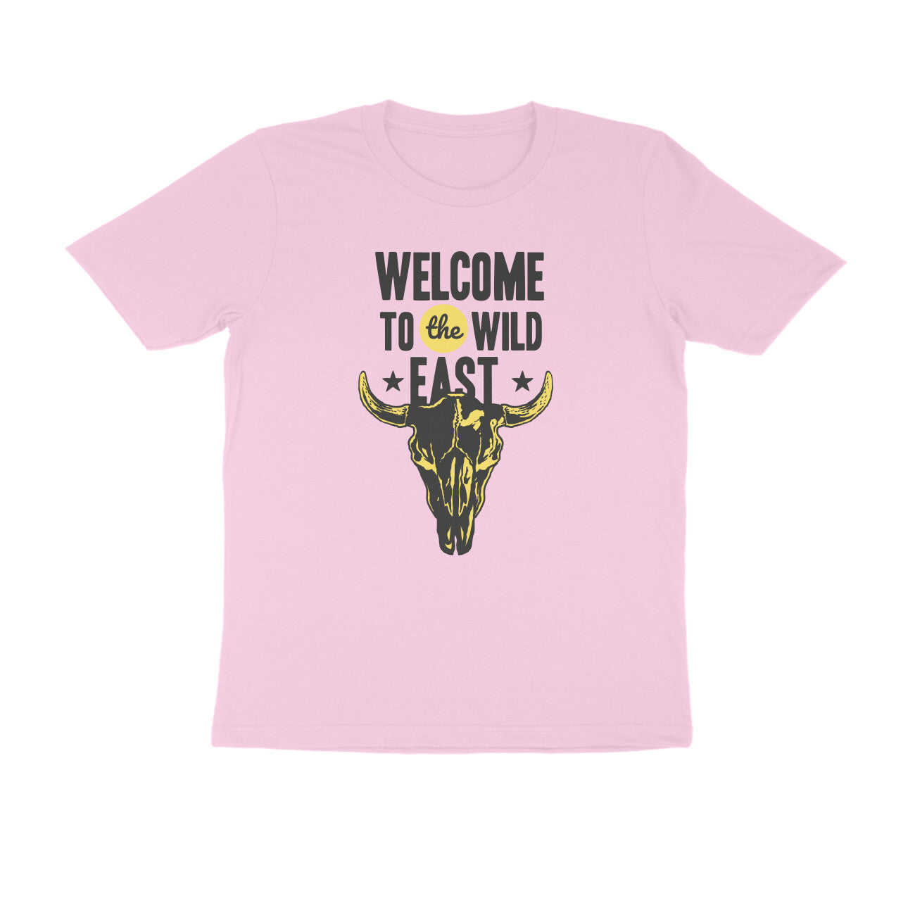 Half Sleeve Round Neck T-Shirt β Welcome to the Wild East 4 puraidoprints
