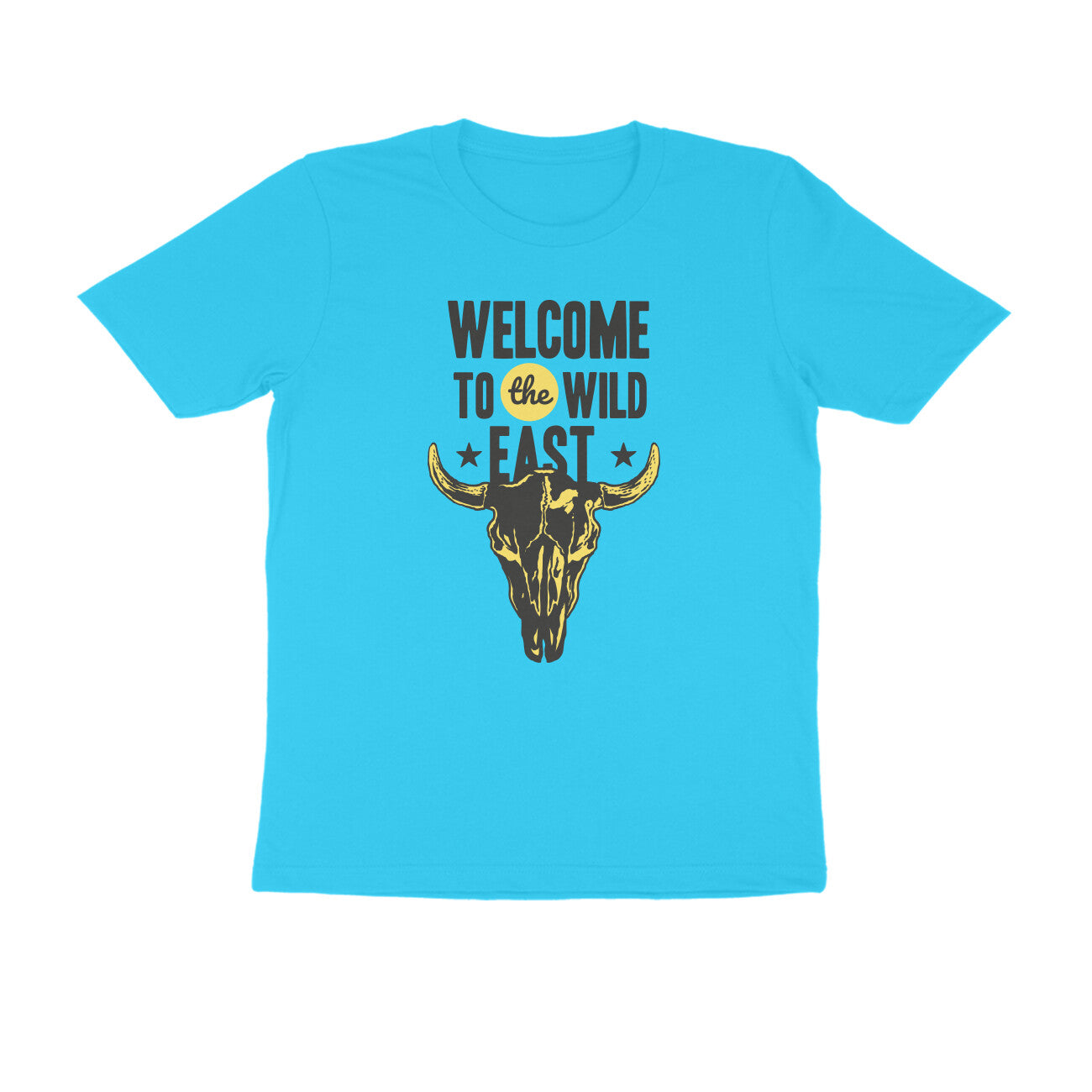 Half Sleeve Round Neck T-Shirt β Welcome to the Wild East 4 puraidoprints