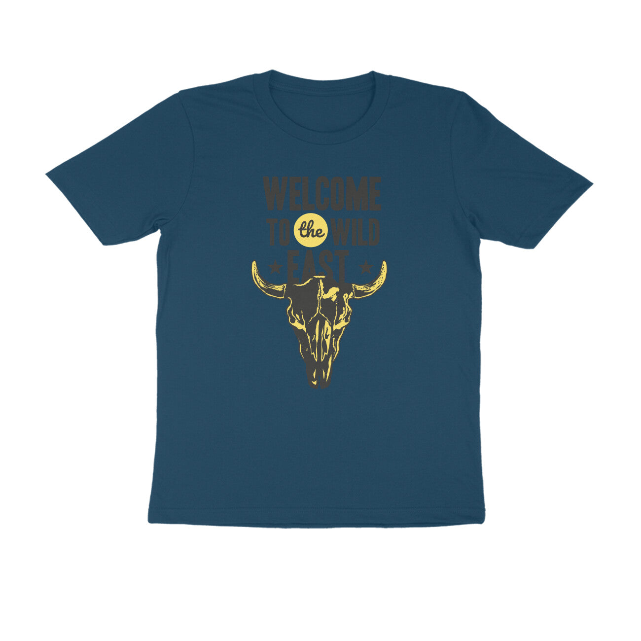 Half Sleeve Round Neck T-Shirt β Welcome to the Wild East 4 puraidoprints