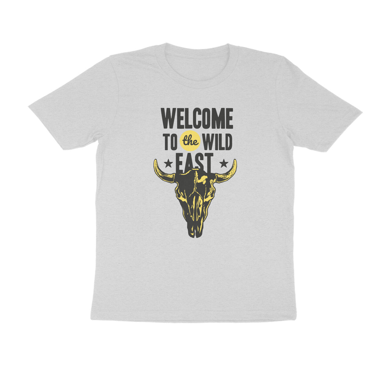 Half Sleeve Round Neck T-Shirt β Welcome to the Wild East 4 puraidoprints