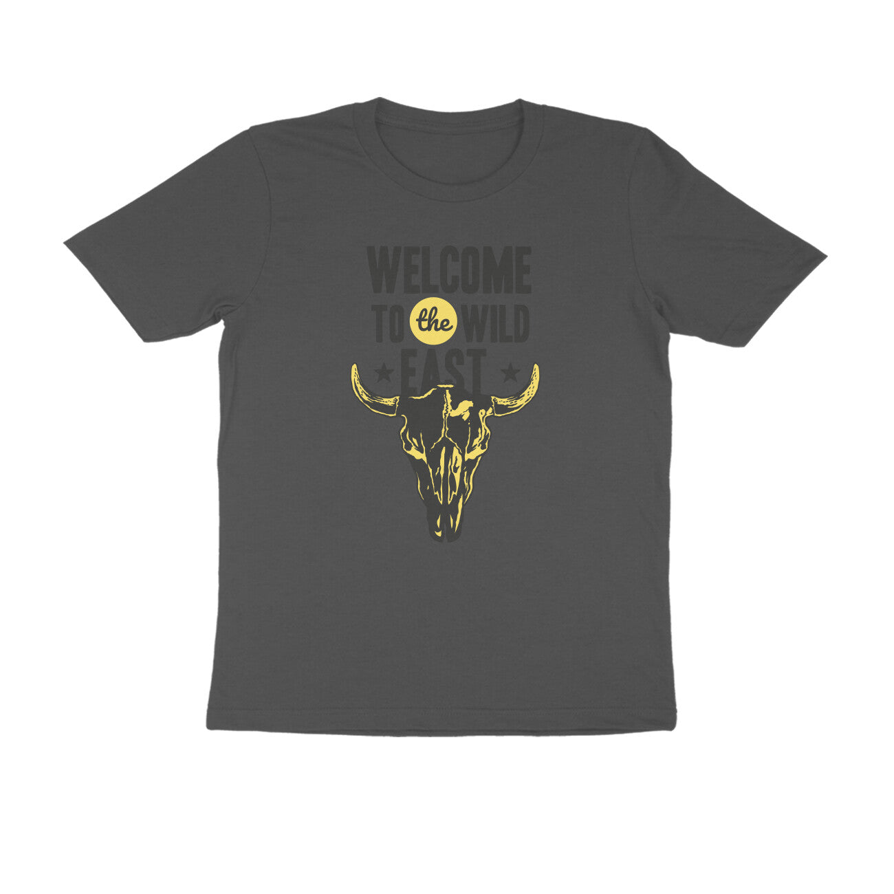 Half Sleeve Round Neck T-Shirt β Welcome to the Wild East 4 puraidoprints