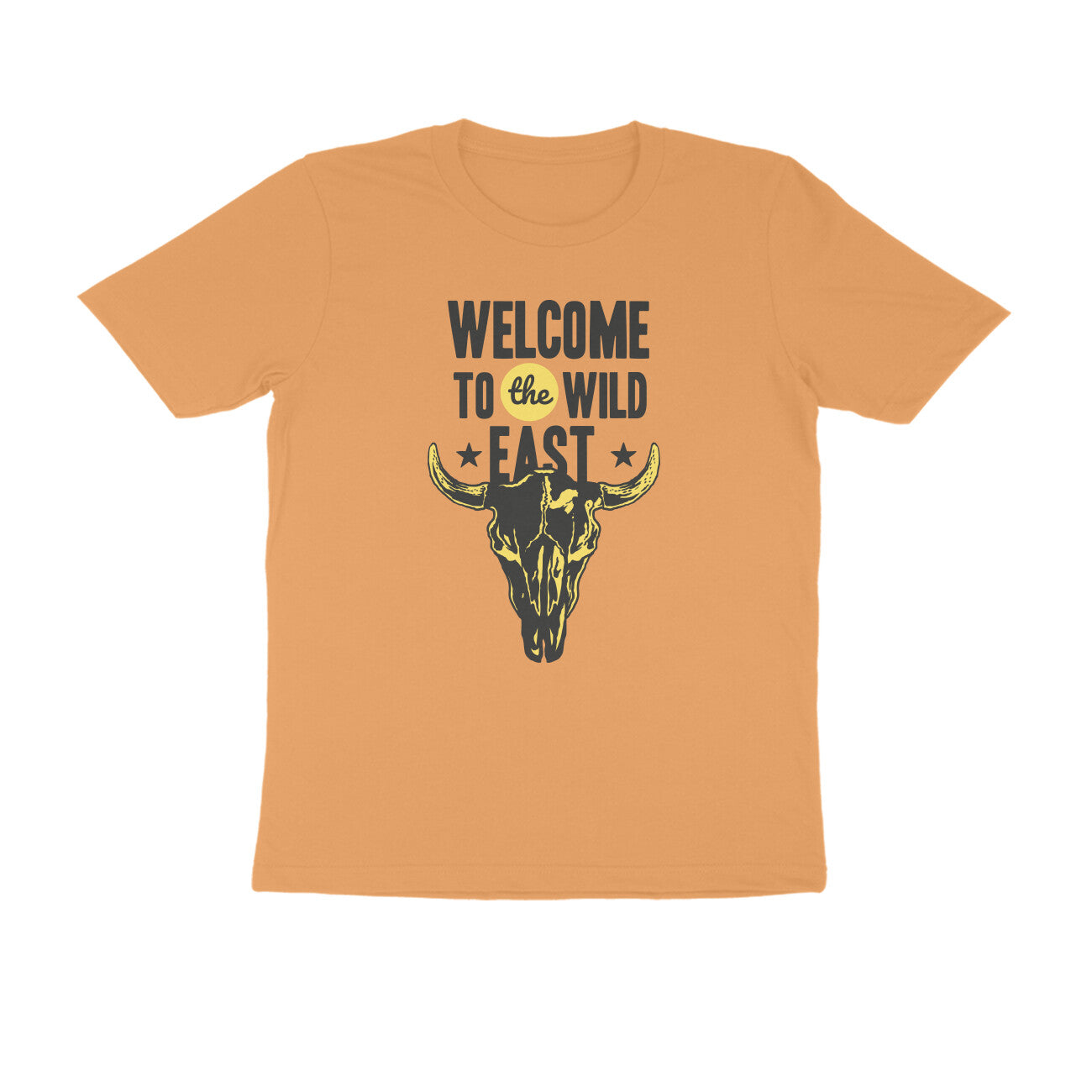 Half Sleeve Round Neck T-Shirt β Welcome to the Wild East 4 puraidoprints