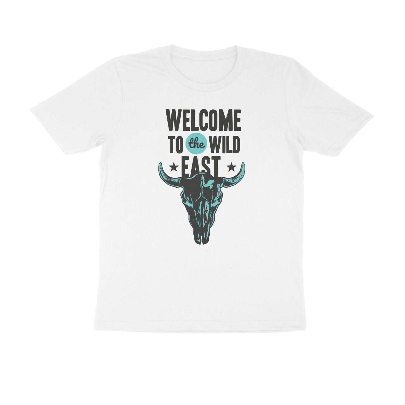 Half Sleeve Round Neck T-Shirt β Welcome to the Wild East puraidoprints