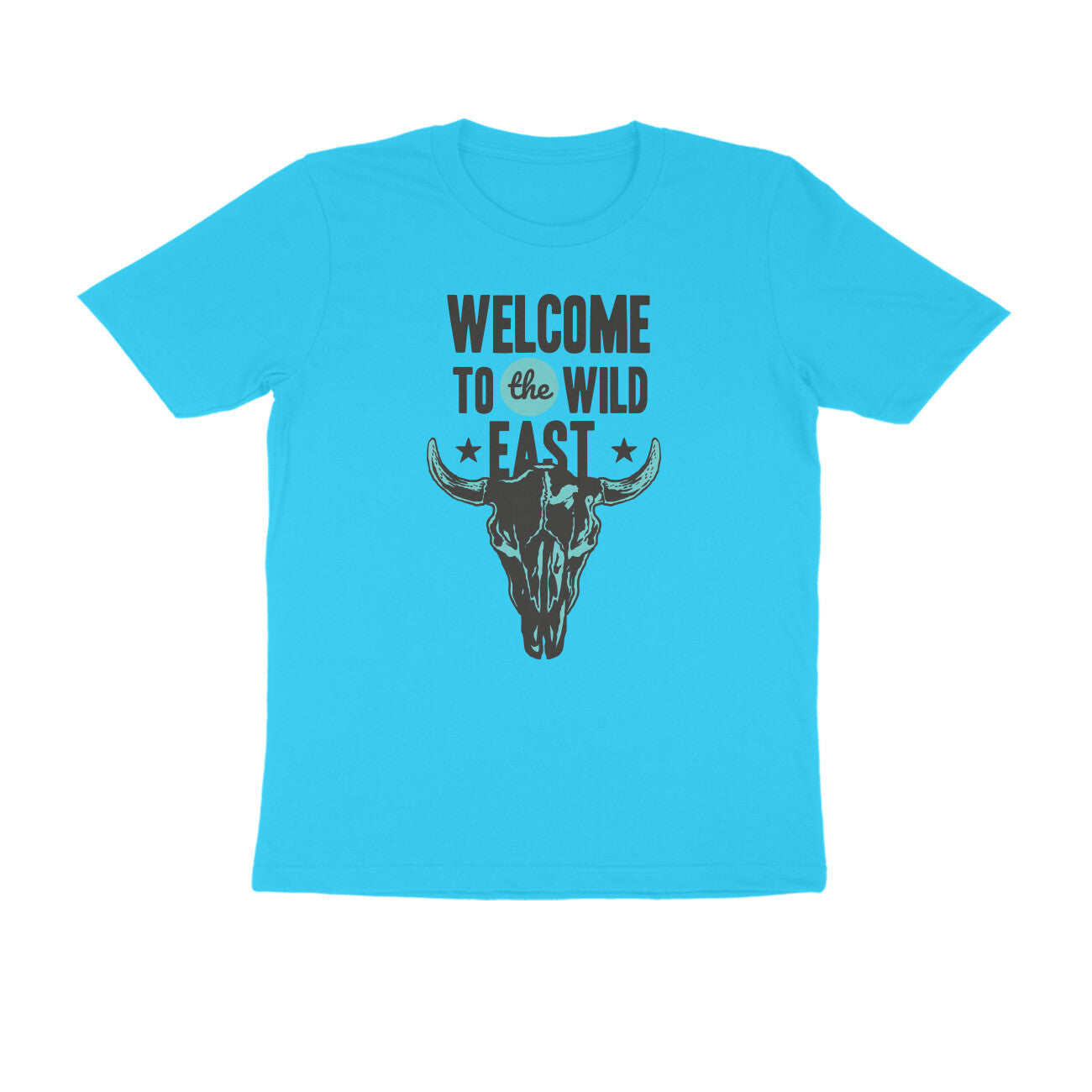Half Sleeve Round Neck T-Shirt β Welcome to the Wild East puraidoprints