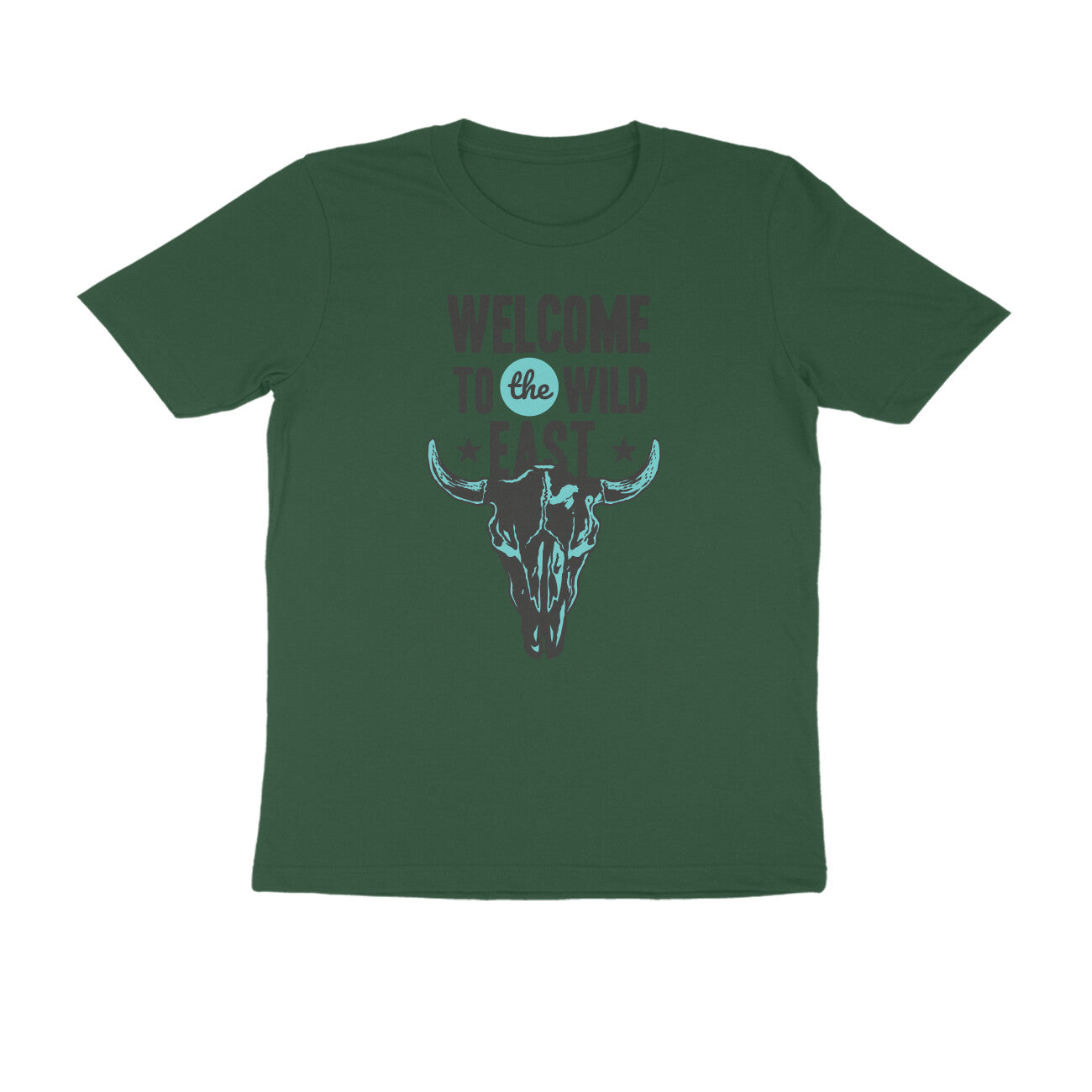 Half Sleeve Round Neck T-Shirt β Welcome to the Wild East puraidoprints