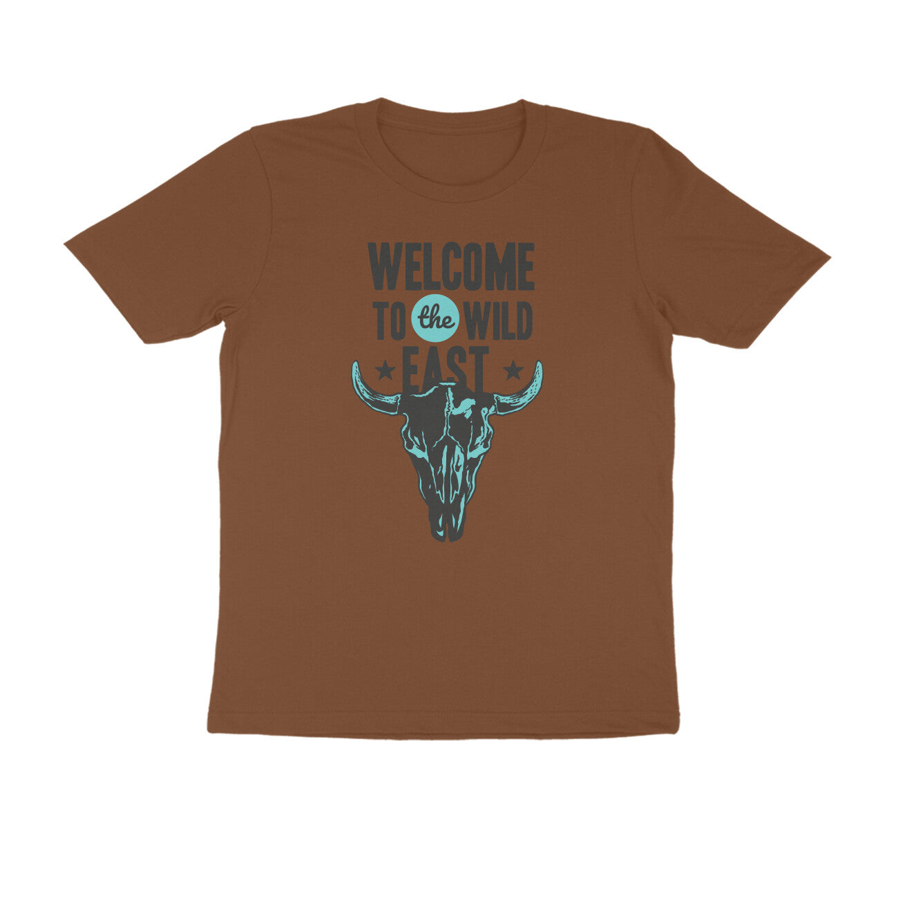 Half Sleeve Round Neck T-Shirt β Welcome to the Wild East puraidoprints