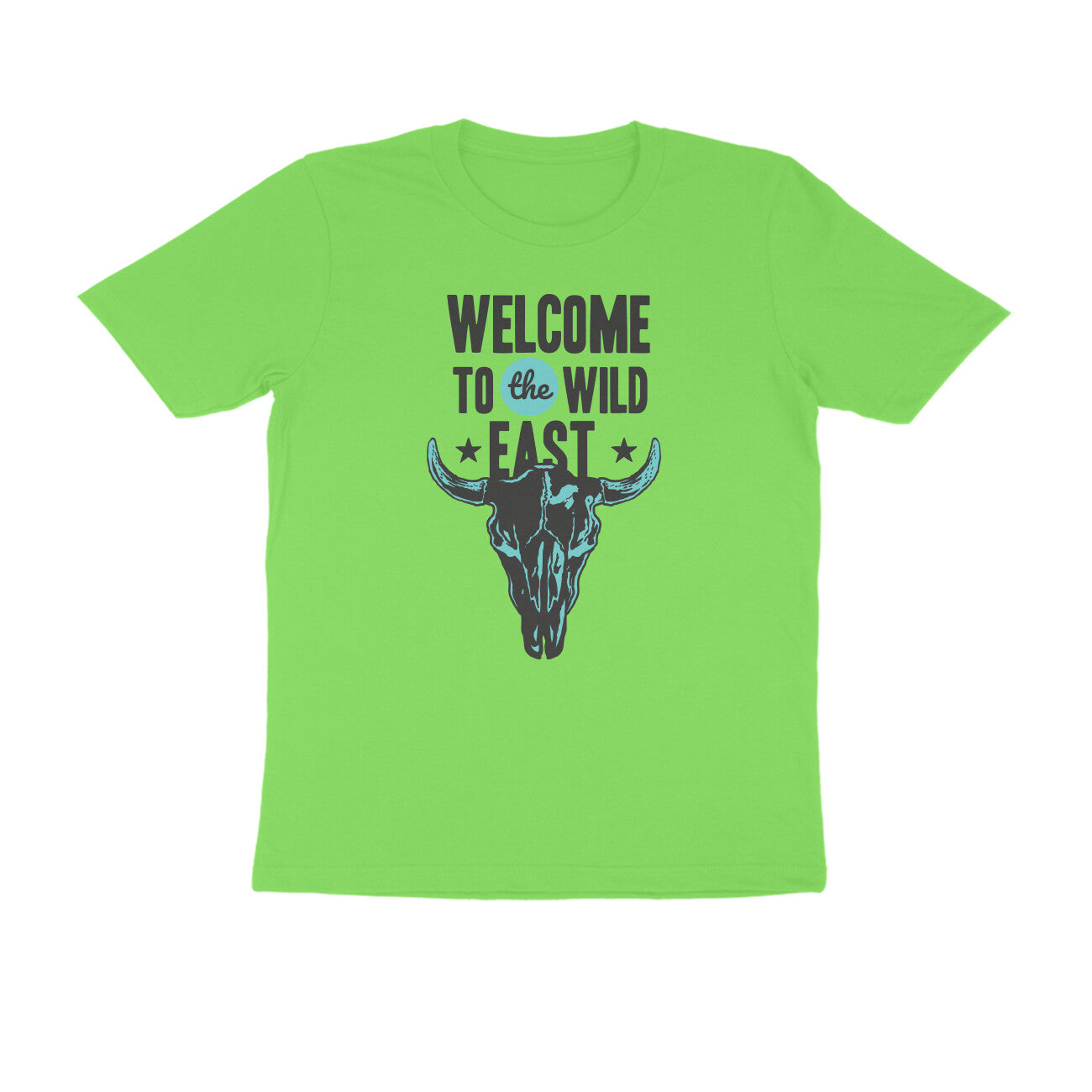Half Sleeve Round Neck T-Shirt β Welcome to the Wild East puraidoprints