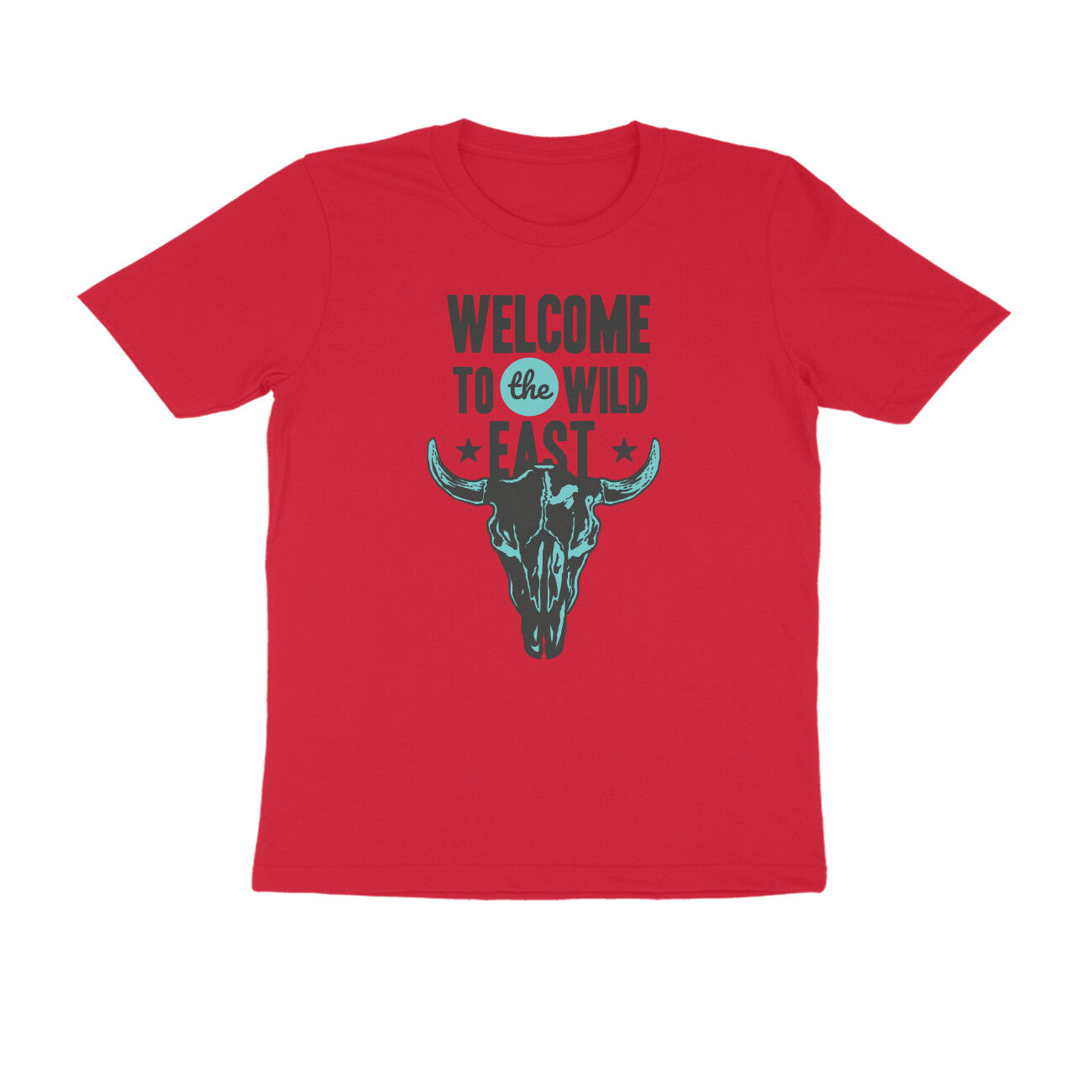 Half Sleeve Round Neck T-Shirt β Welcome to the Wild East puraidoprints