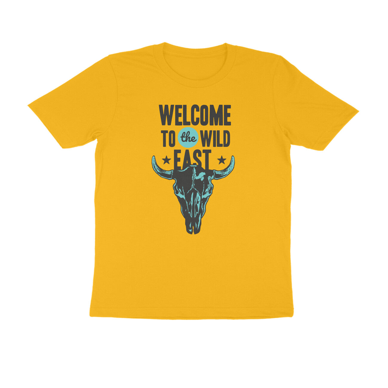 Half Sleeve Round Neck T-Shirt β Welcome to the Wild East puraidoprints