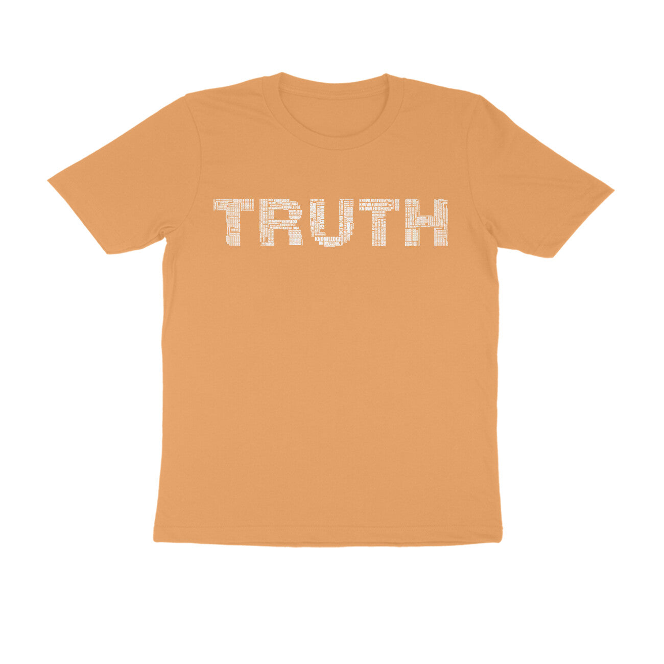Half Sleeve Round Neck T-Shirt β White Text - Truth puraidoprints
