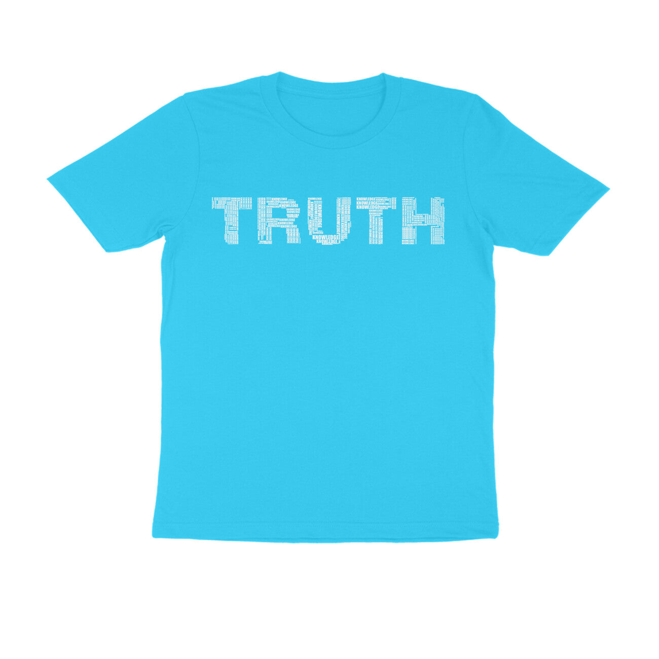 Half Sleeve Round Neck T-Shirt β White Text - Truth puraidoprints