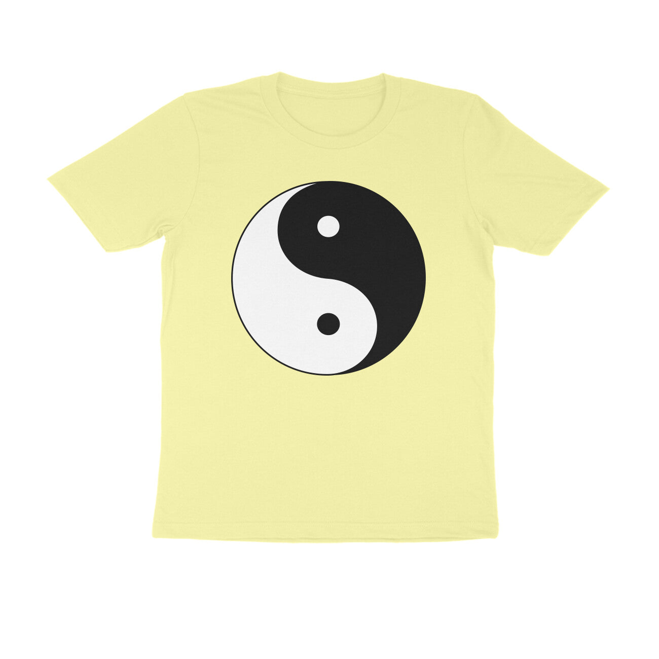 Half Sleeve Round Neck T-Shirt β Yin Yang puraidoprints