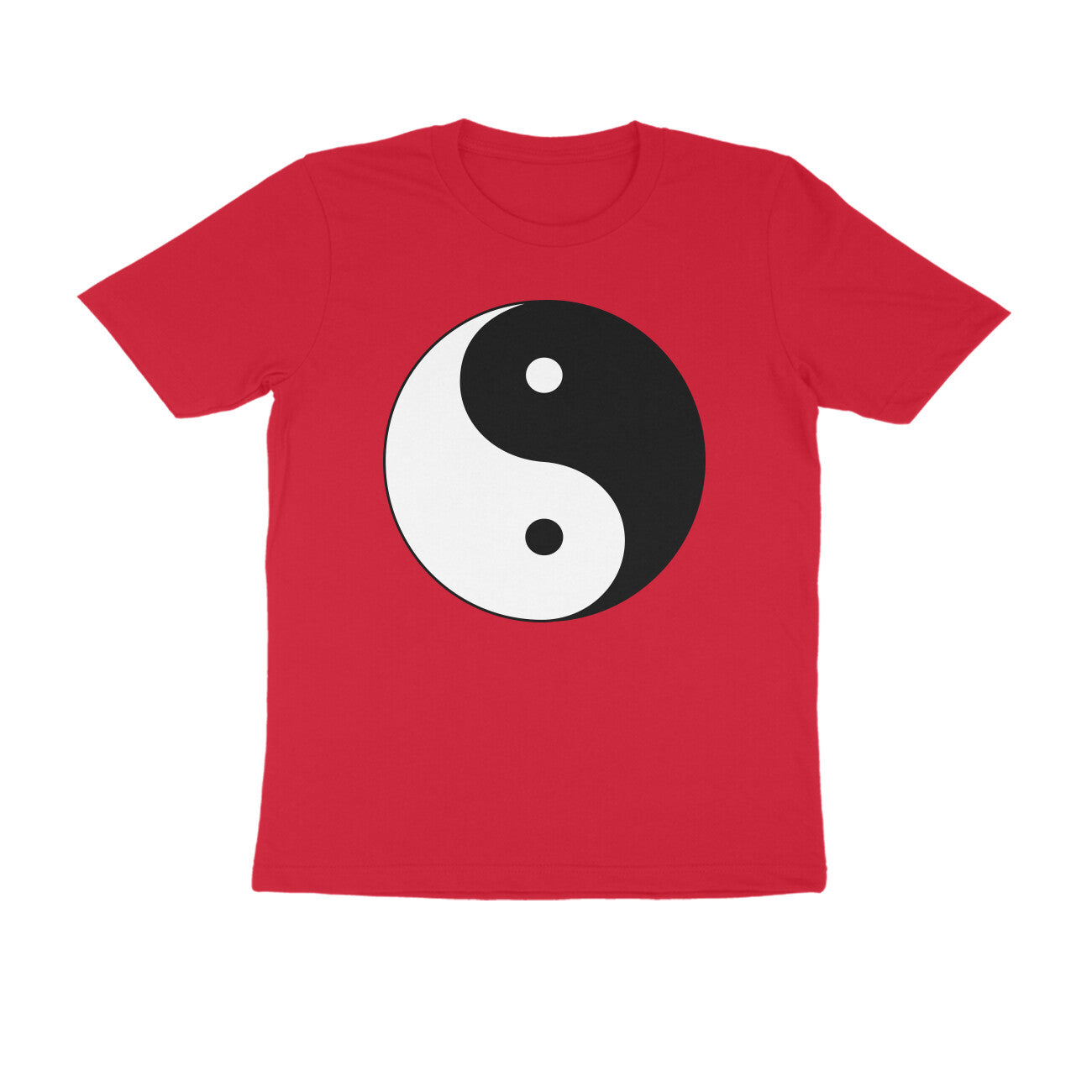 Half Sleeve Round Neck T-Shirt β Yin Yang puraidoprints
