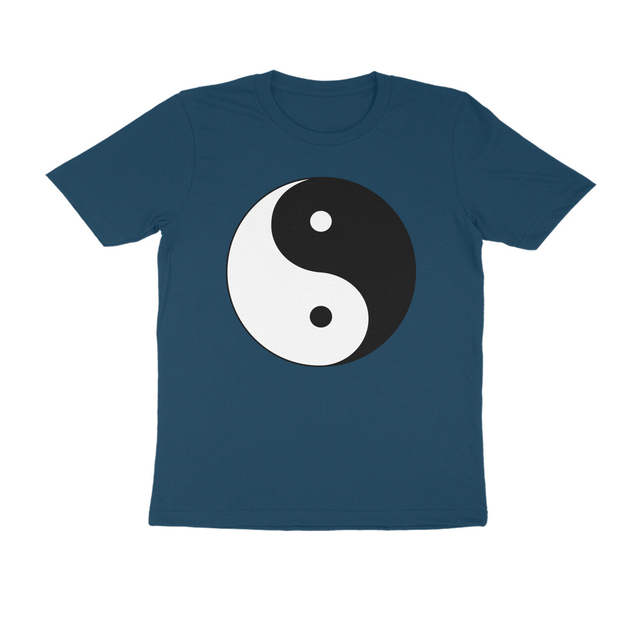 Half Sleeve Round Neck T-Shirt β Yin Yang puraidoprints
