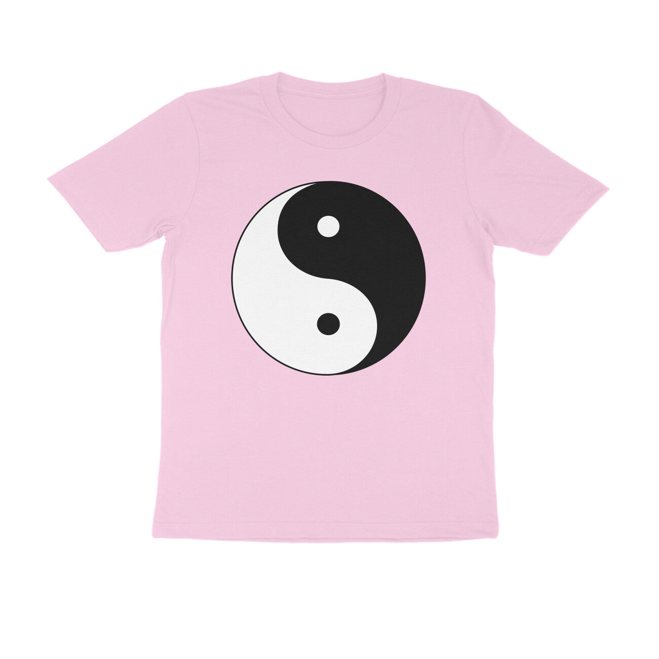 Half Sleeve Round Neck T-Shirt β Yin Yang puraidoprints