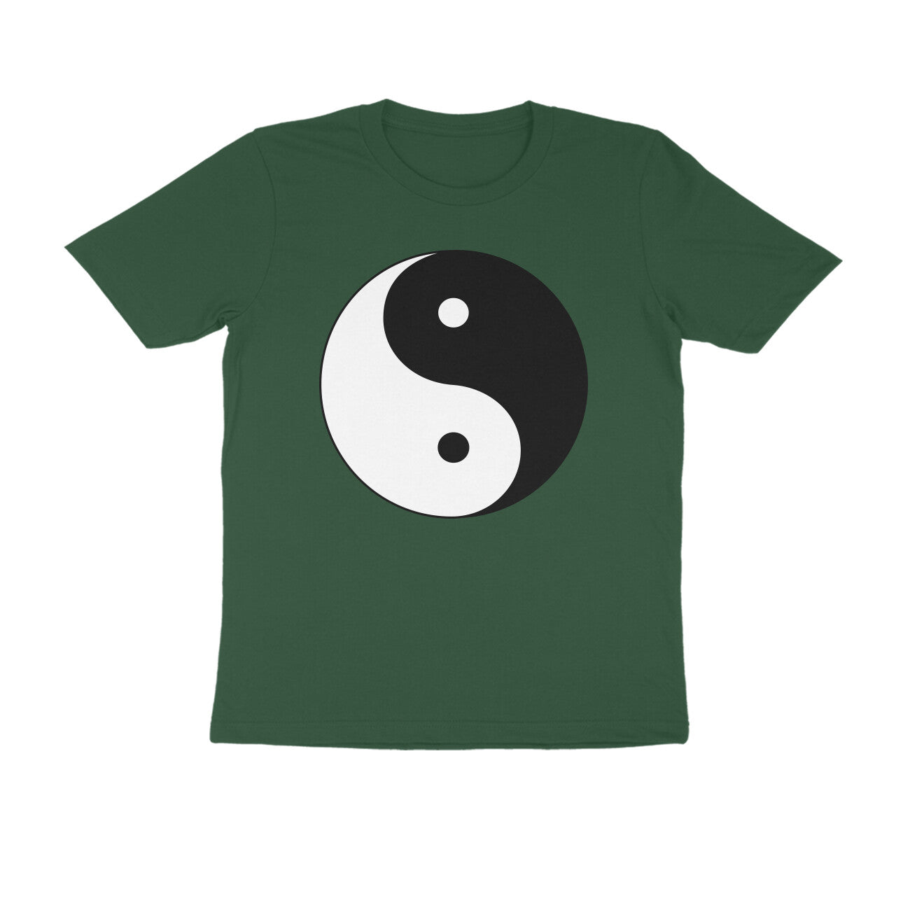 Half Sleeve Round Neck T-Shirt β Yin Yang puraidoprints