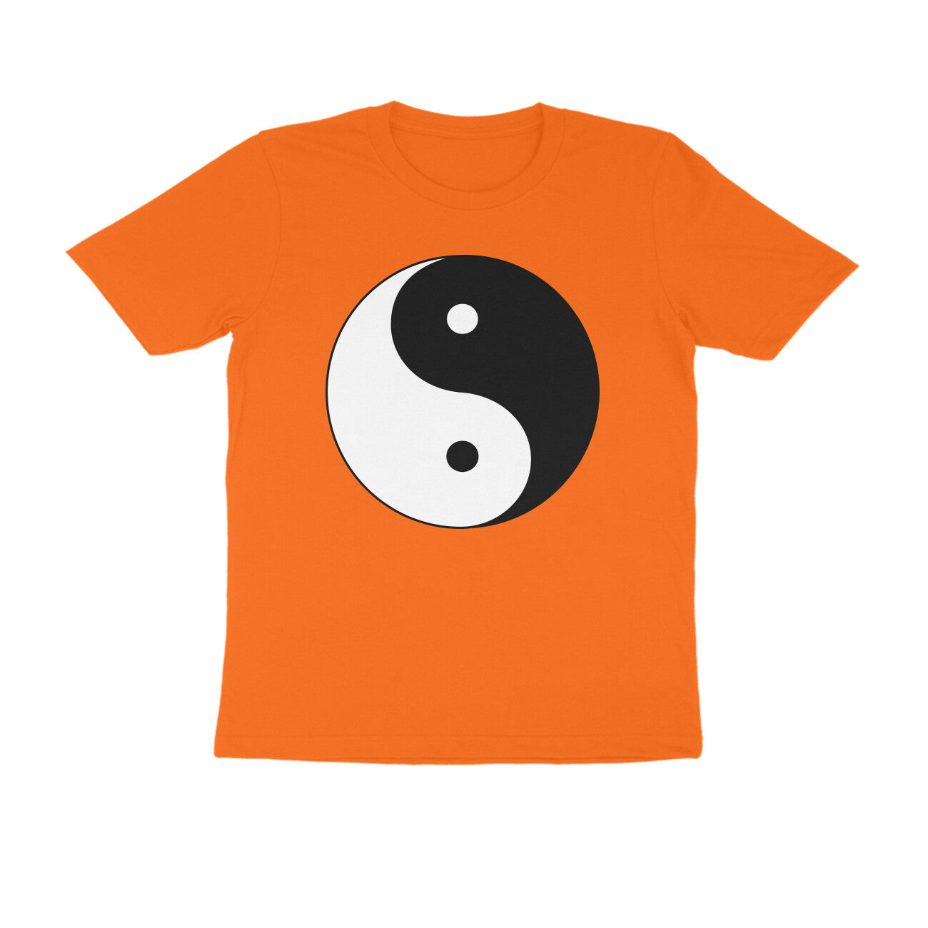 Half Sleeve Round Neck T-Shirt β Yin Yang puraidoprints
