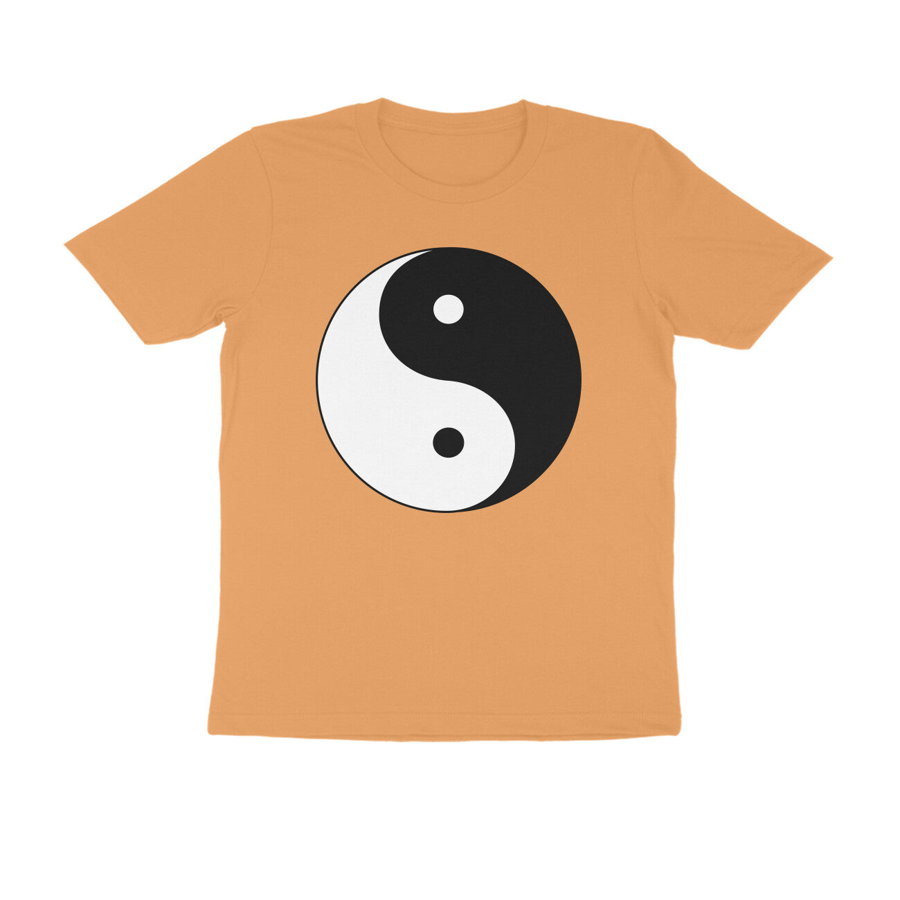 Half Sleeve Round Neck T-Shirt β Yin Yang puraidoprints