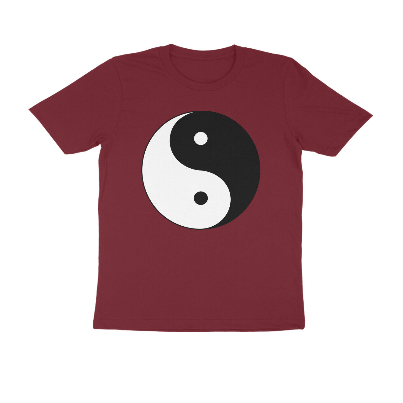 Half Sleeve Round Neck T-Shirt β Yin Yang puraidoprints