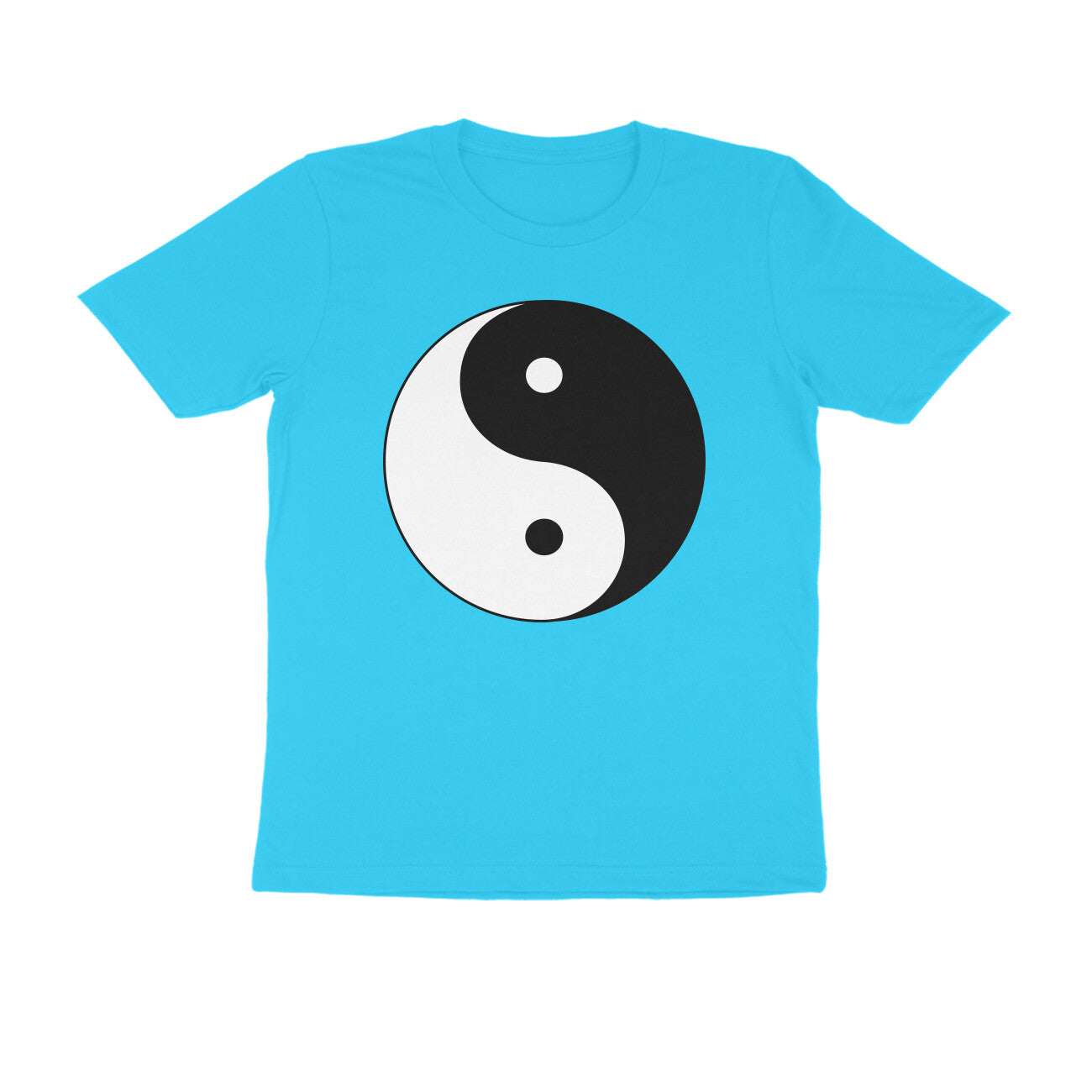 Half Sleeve Round Neck T-Shirt β Yin Yang puraidoprints
