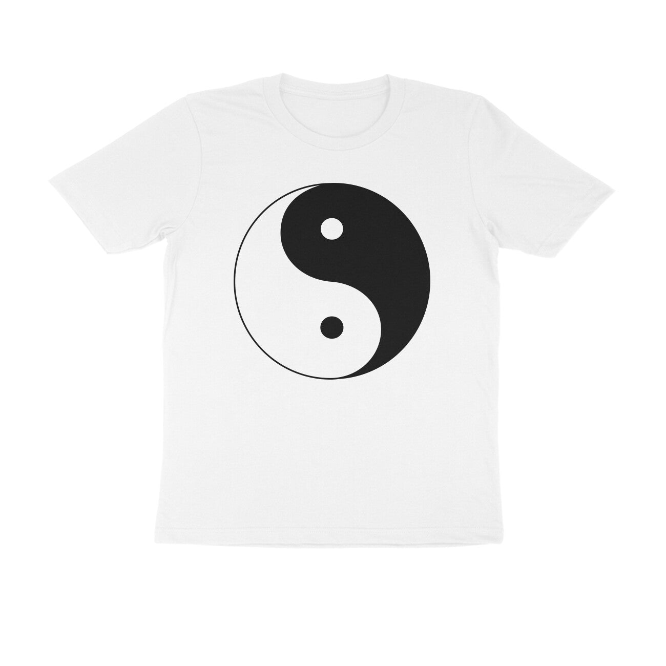 Half Sleeve Round Neck T-Shirt β Yin Yang puraidoprints
