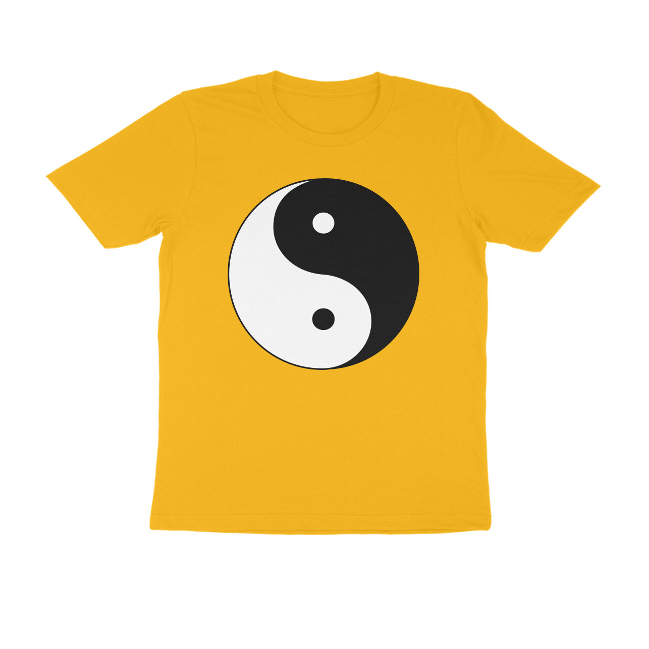 Half Sleeve Round Neck T-Shirt β Yin Yang puraidoprints