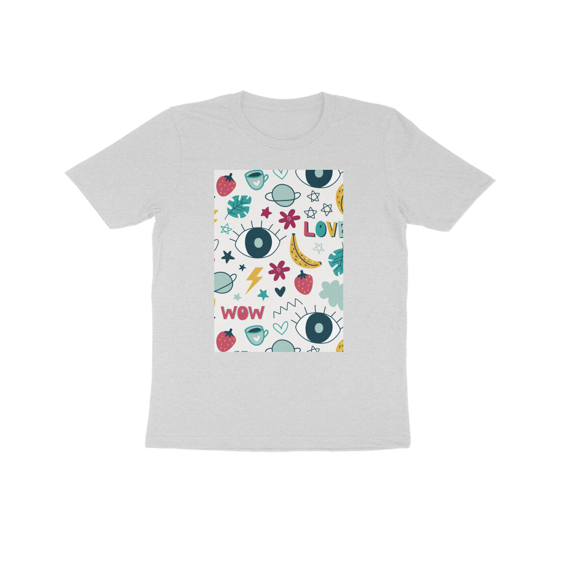 Kids' Half Sleeve Round Neck Tshirt - Abstract puraidoprints