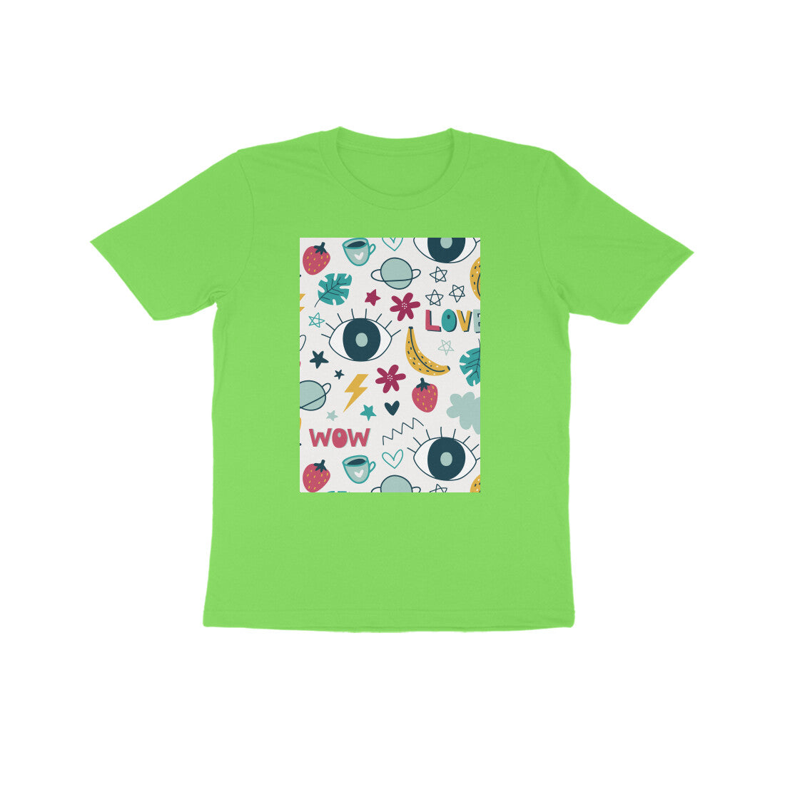 Kids' Half Sleeve Round Neck Tshirt - Abstract puraidoprints