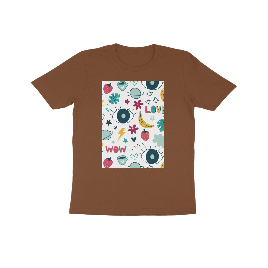 Kids' Half Sleeve Round Neck Tshirt - Abstract puraidoprints