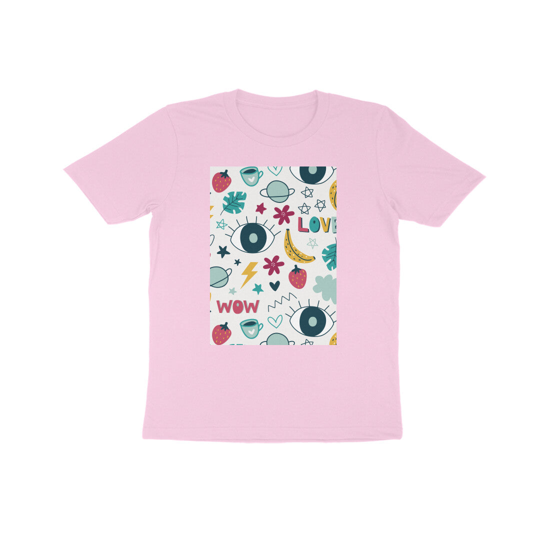 Kids' Half Sleeve Round Neck Tshirt - Abstract puraidoprints