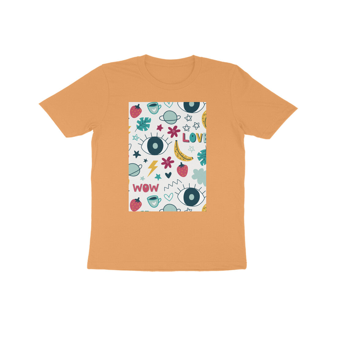 Kids' Half Sleeve Round Neck Tshirt - Abstract puraidoprints