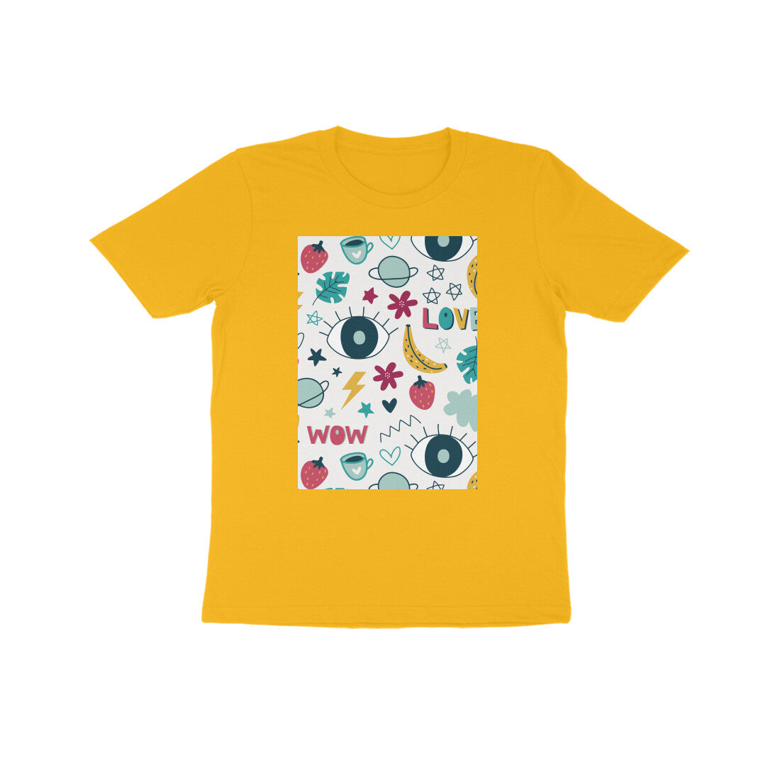 Kids' Half Sleeve Round Neck Tshirt - Abstract puraidoprints