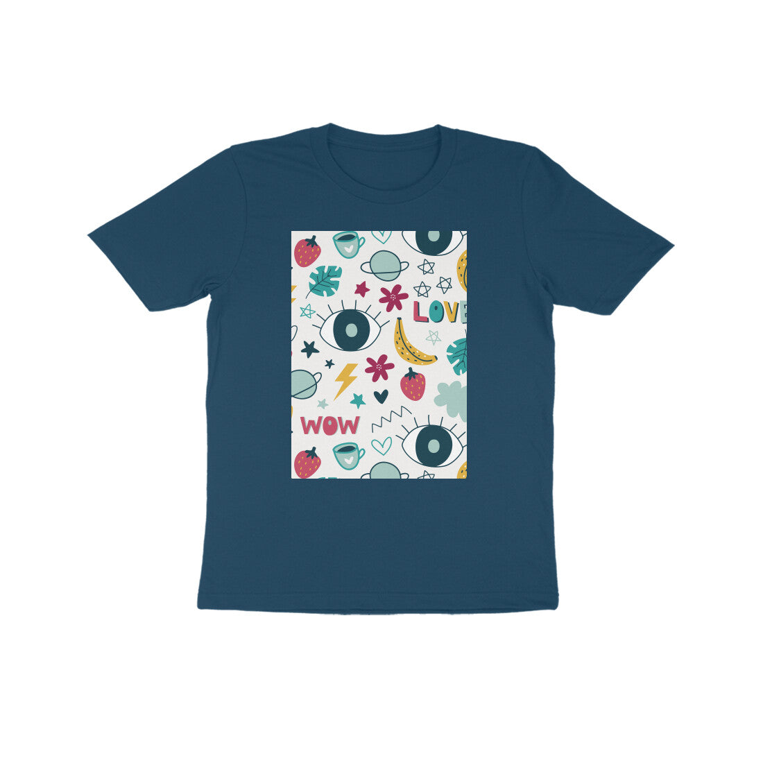 Kids' Half Sleeve Round Neck Tshirt - Abstract puraidoprints