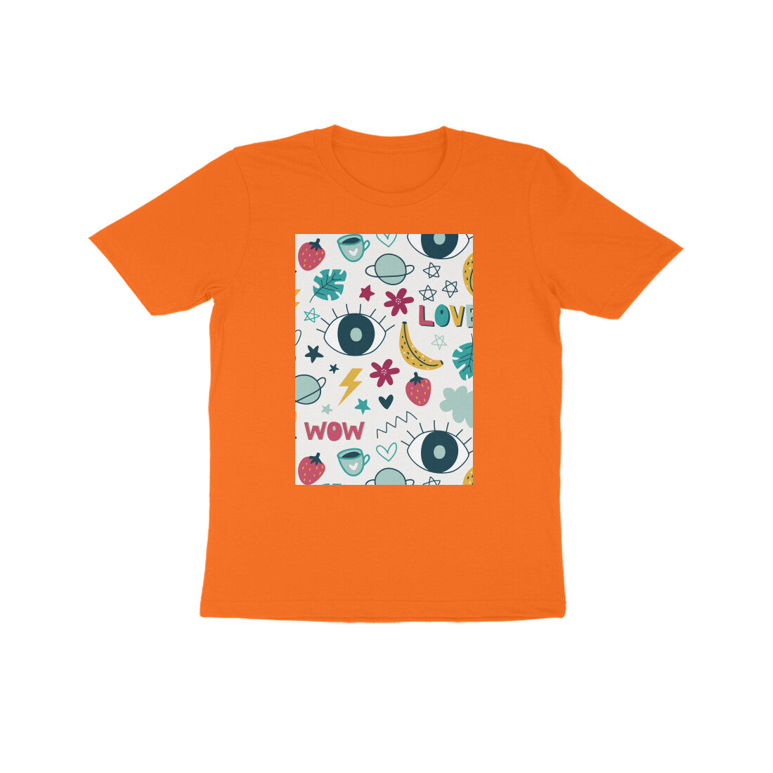 Kids' Half Sleeve Round Neck Tshirt - Abstract puraidoprints