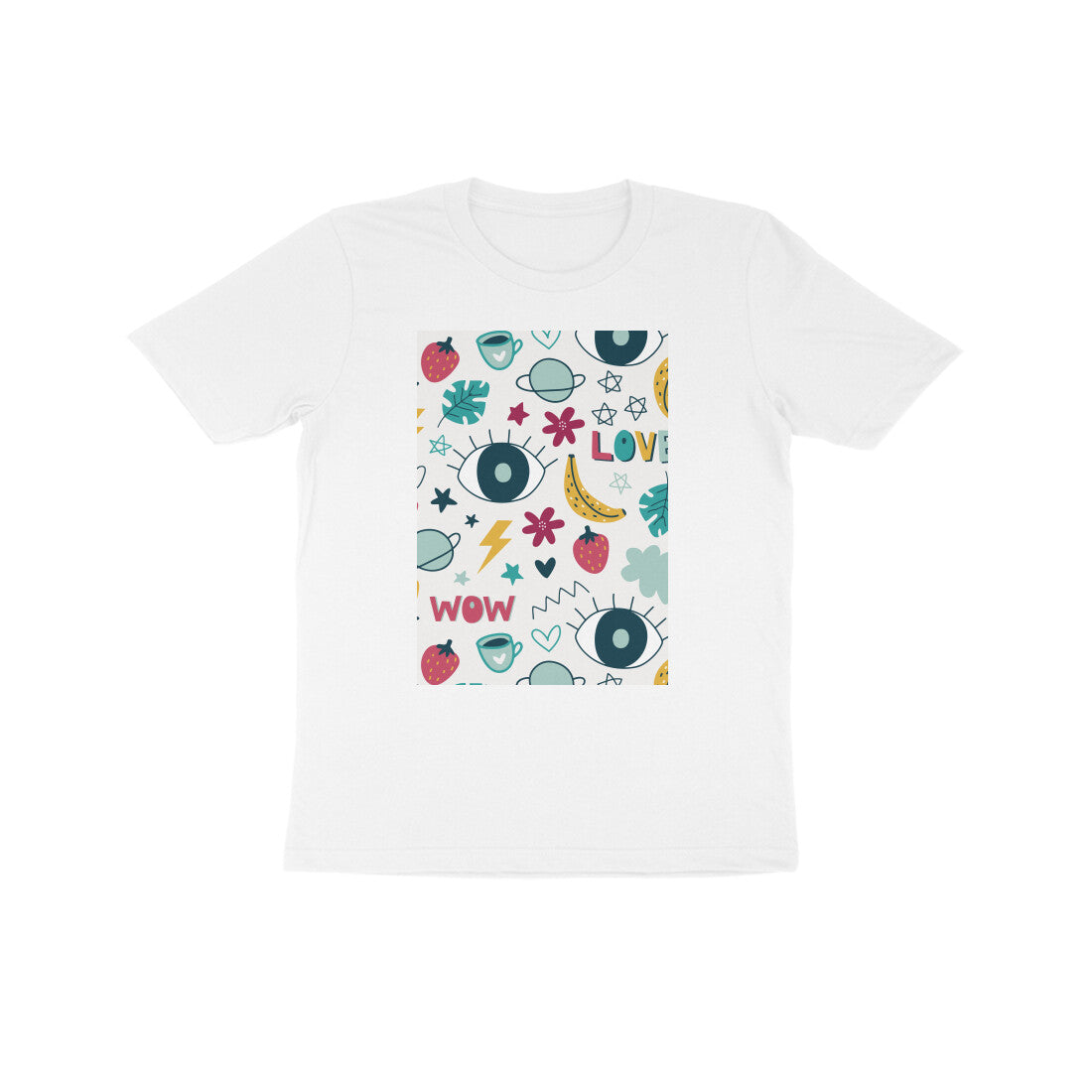 Kids' Half Sleeve Round Neck Tshirt - Abstract puraidoprints