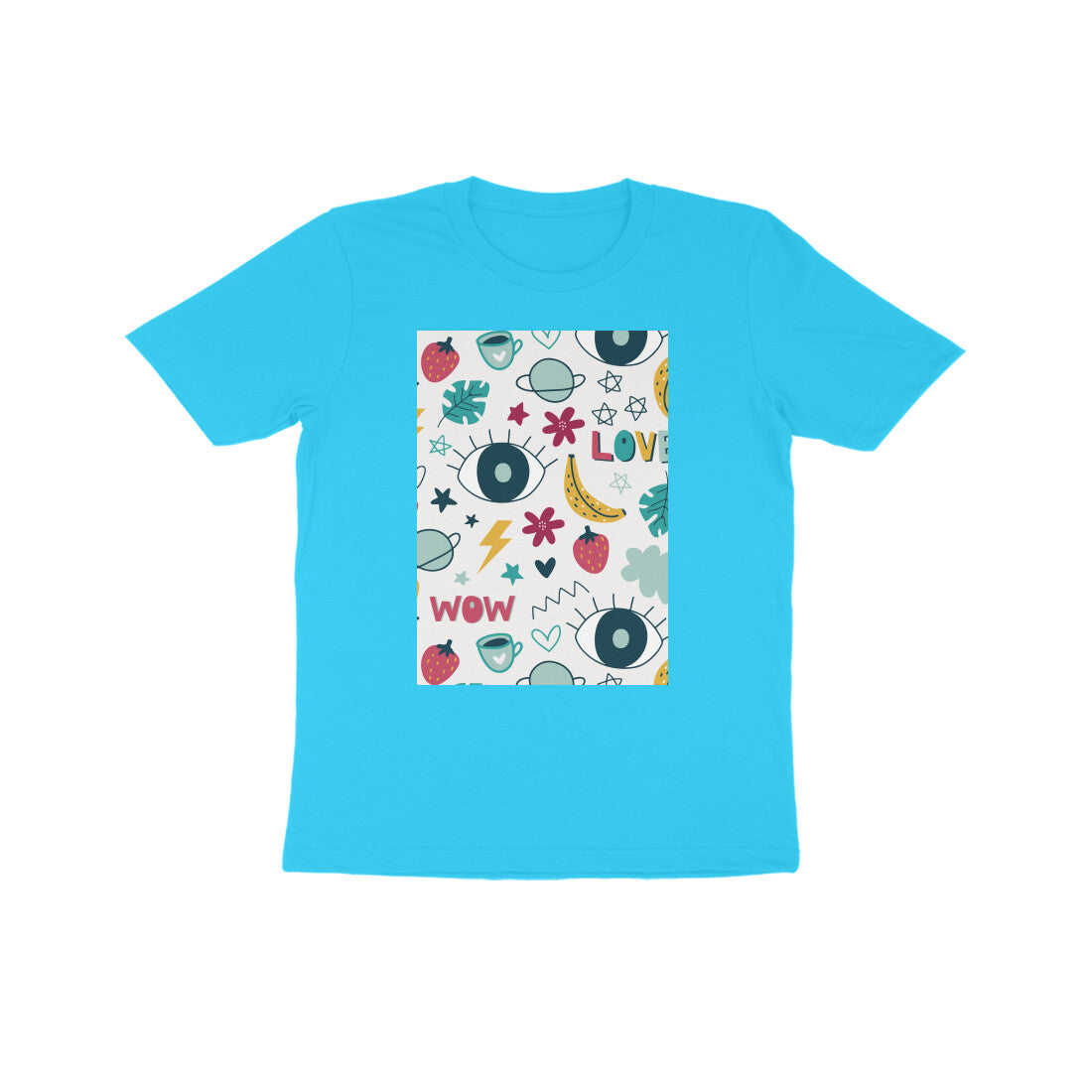 Kids' Half Sleeve Round Neck Tshirt - Abstract puraidoprints