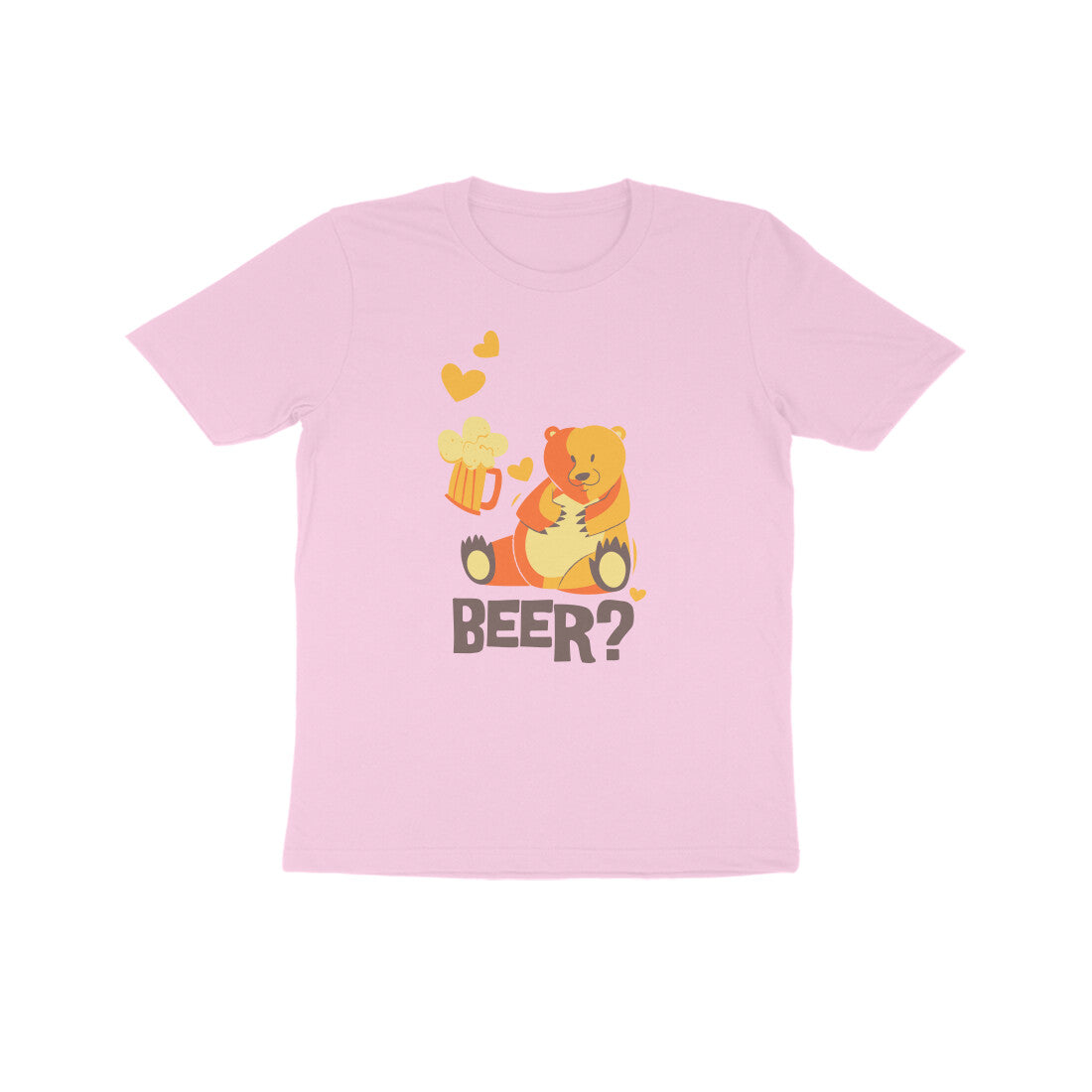 Kids' Half Sleeve Round Neck Tshirt β Beer 1 puraidoprints