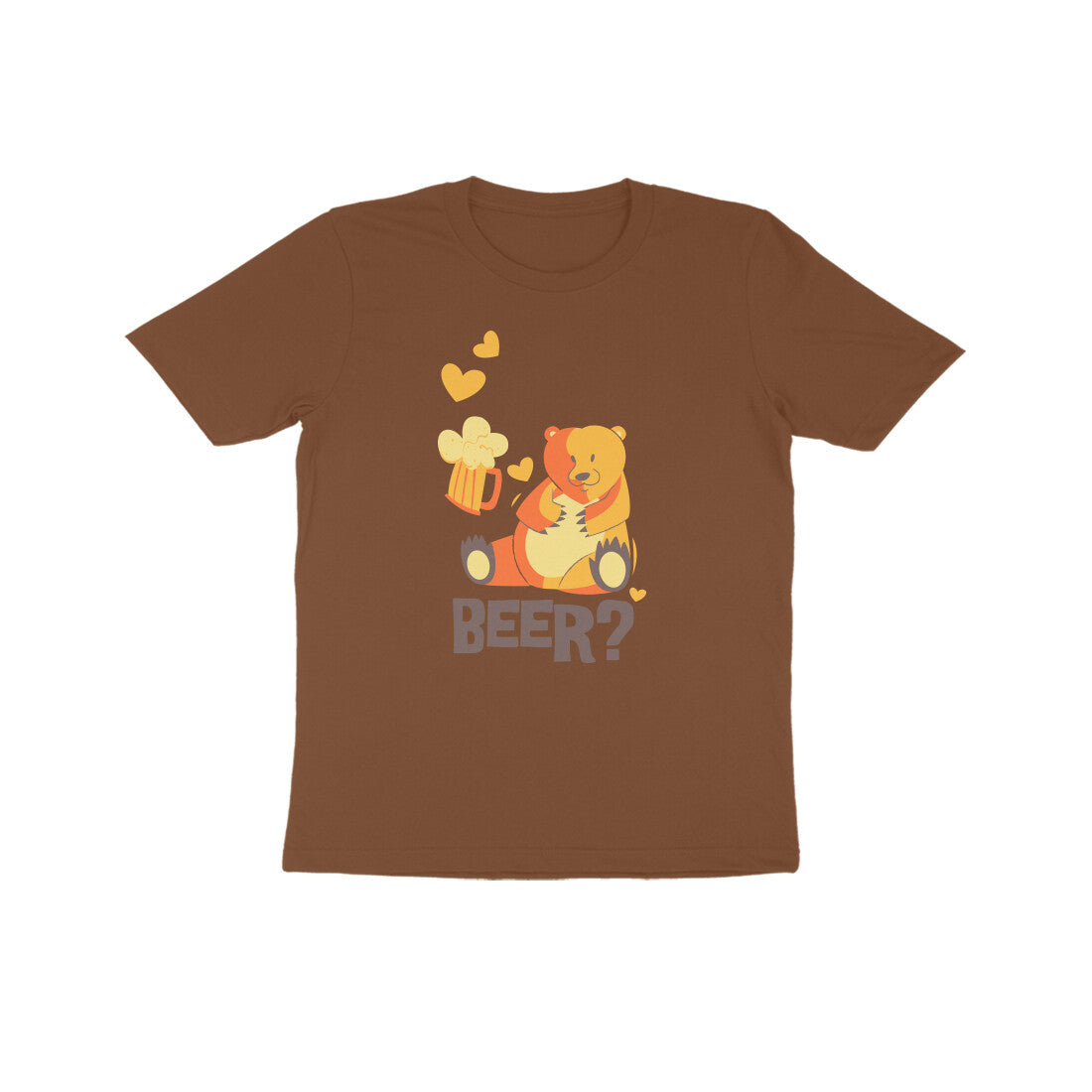 Kids' Half Sleeve Round Neck Tshirt β Beer 1 puraidoprints