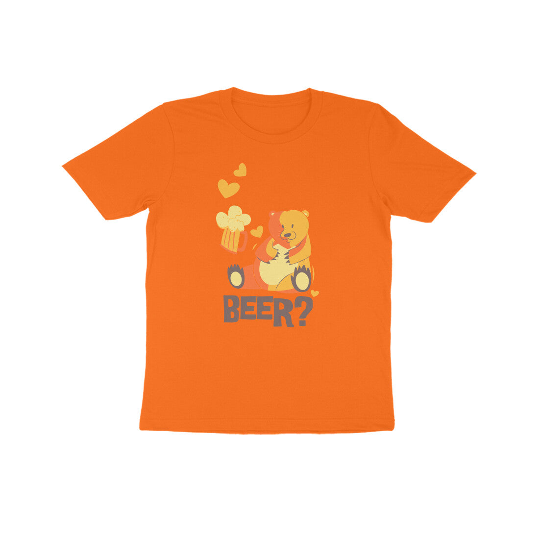 Kids' Half Sleeve Round Neck Tshirt β Beer 1 puraidoprints