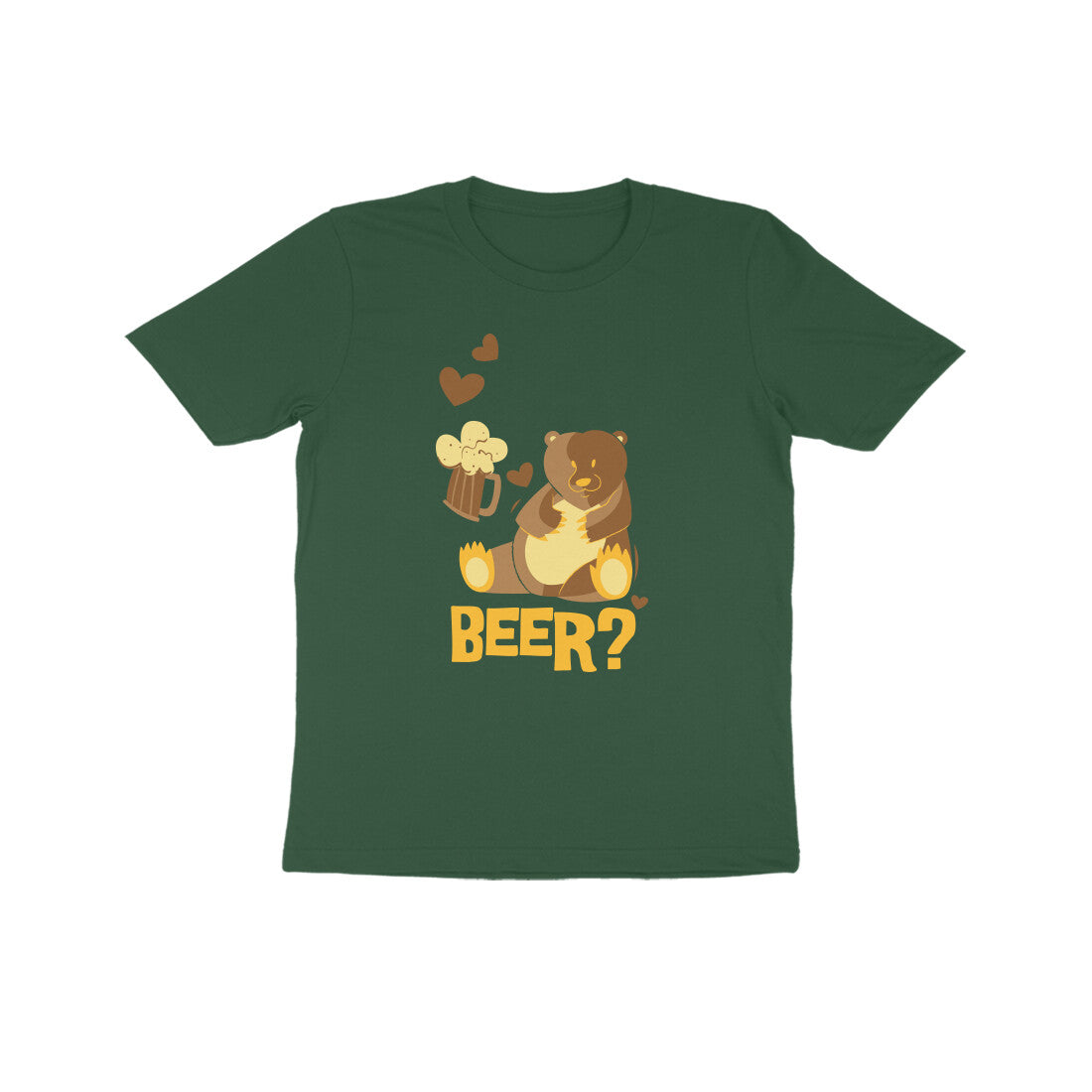 Kids' Half Sleeve Round Neck Tshirt β Beer 2 puraidoprints