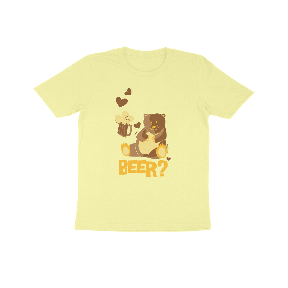 Kids' Half Sleeve Round Neck Tshirt β Beer 2 puraidoprints