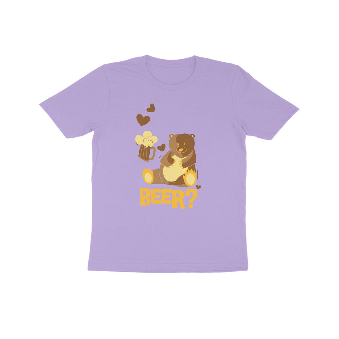 Kids' Half Sleeve Round Neck Tshirt β Beer 2 puraidoprints