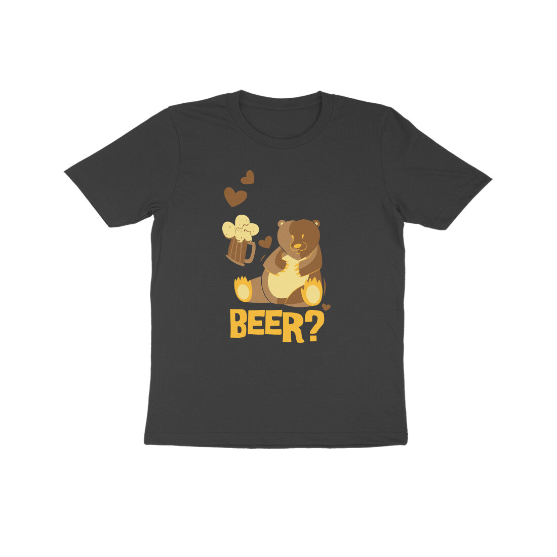 Kids' Half Sleeve Round Neck Tshirt β Beer 2 puraidoprints